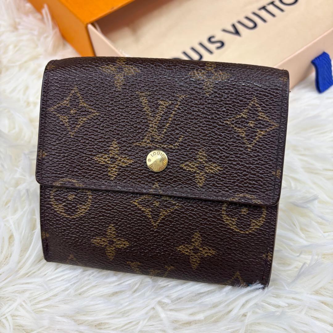 ルイヴィトン モノグラム Wホック 三つ折り 財布