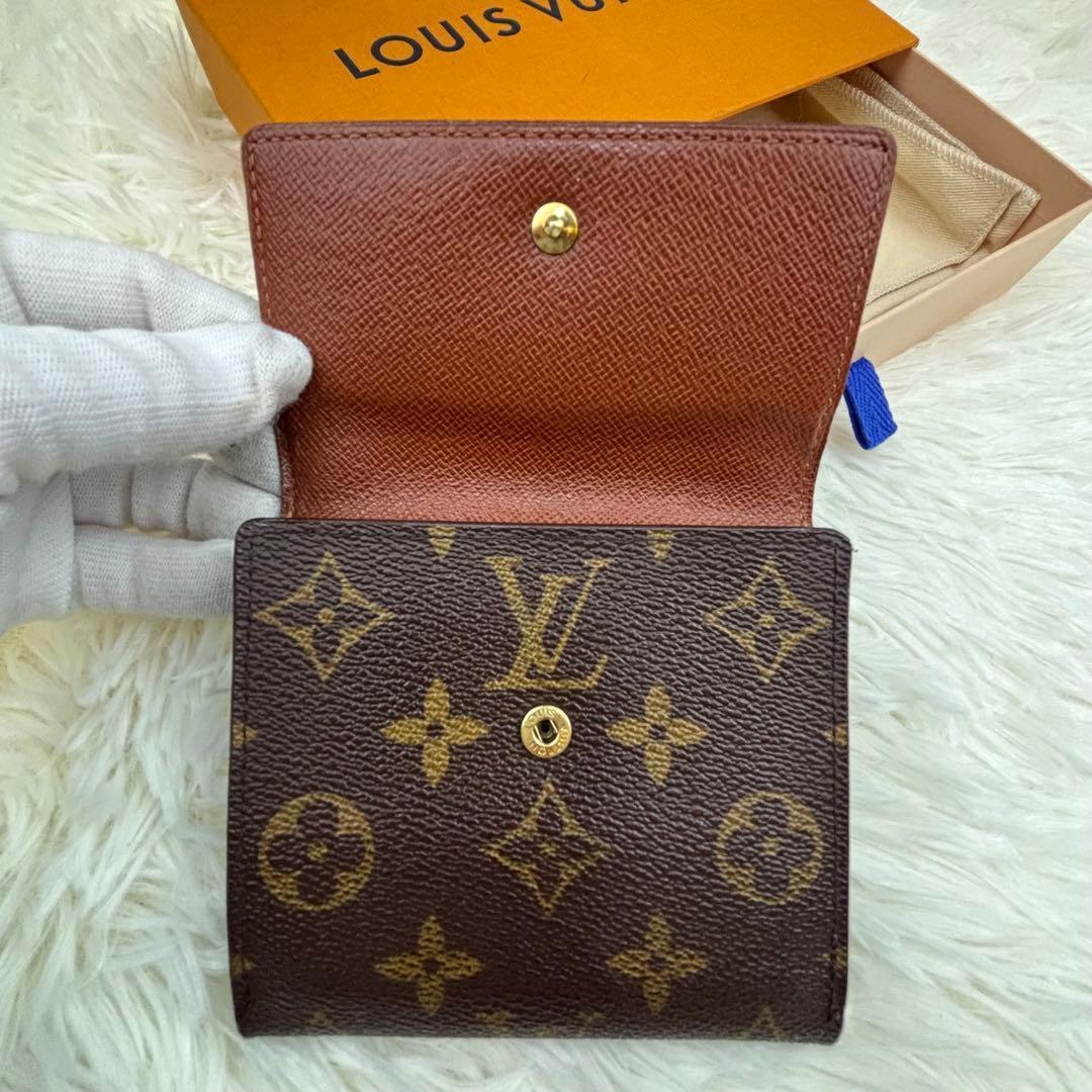 ルイヴィトン モノグラム Wホック 三つ折り 財布