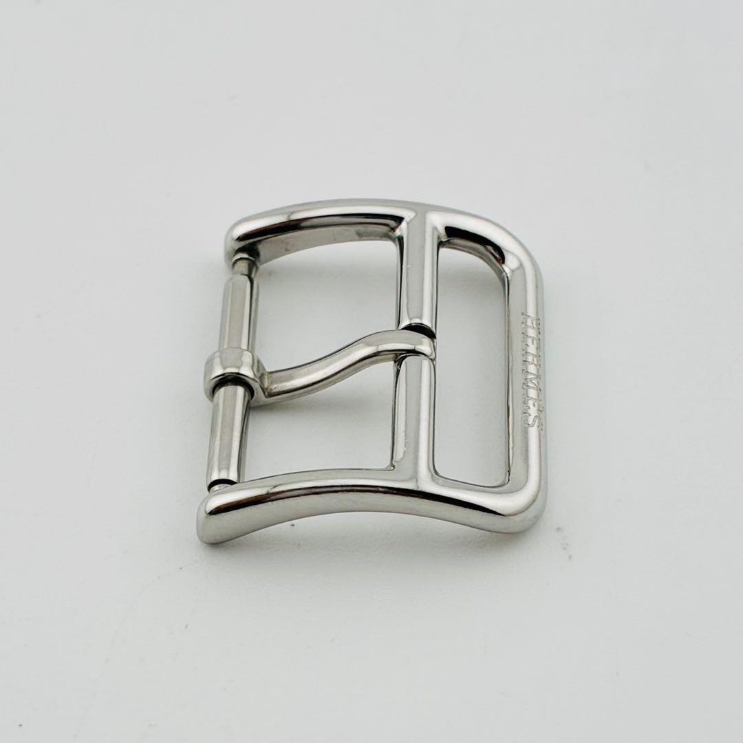 10087　尾錠　HERMES　エルメス　幅17mm 純正尾錠　シルバー　腕時計