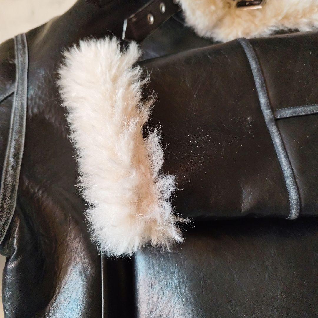 MURUA ファー付き黒ジャケット サイズF