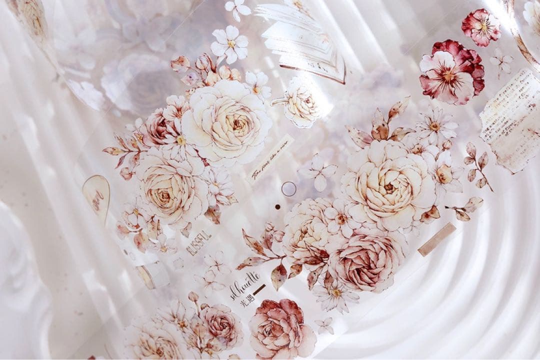 小白家文創《花夕》海外マスキングテープ　マステ 【1807】