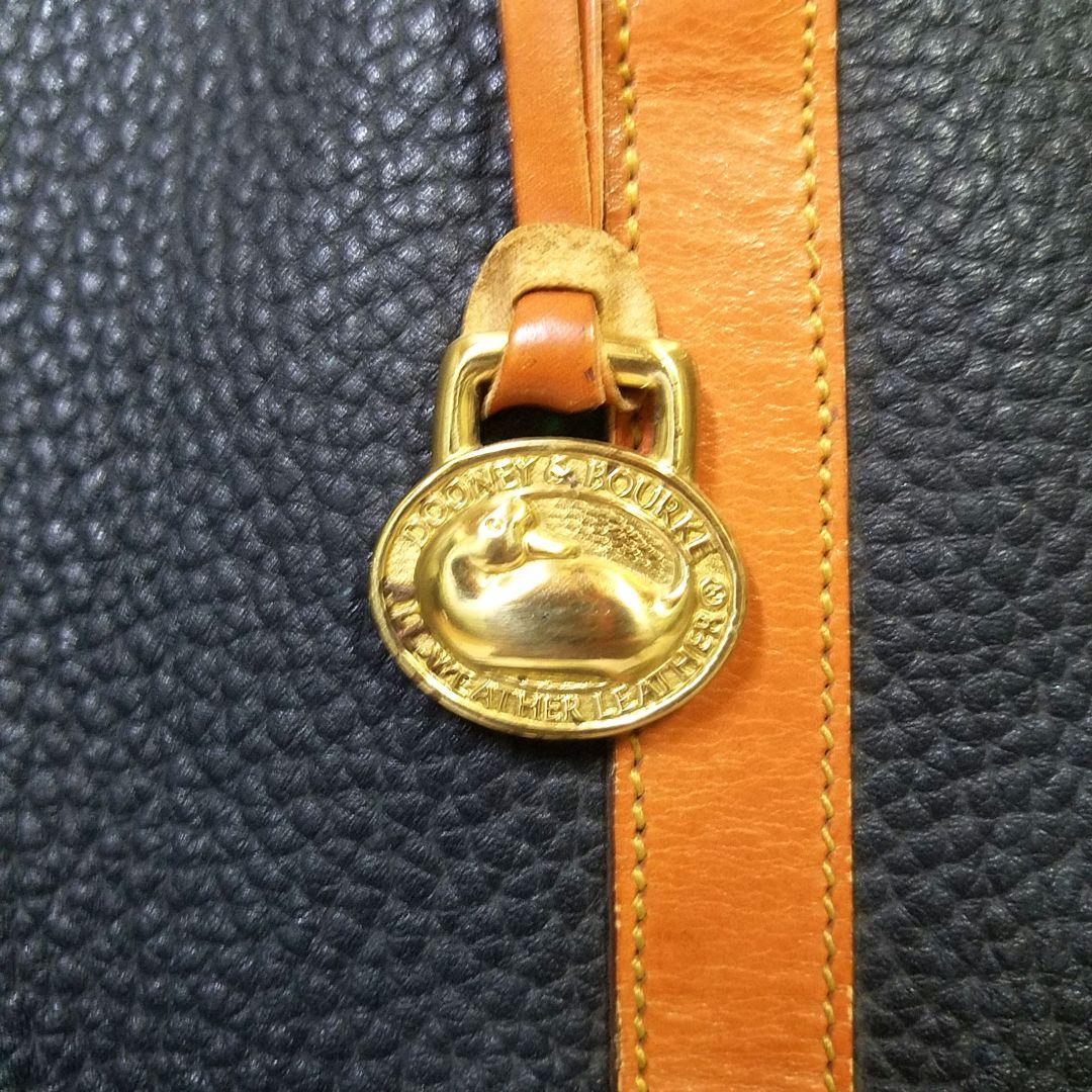 【美品・USA製】DOONEY＆BOURKE ボストンバッグ 2way シボ革