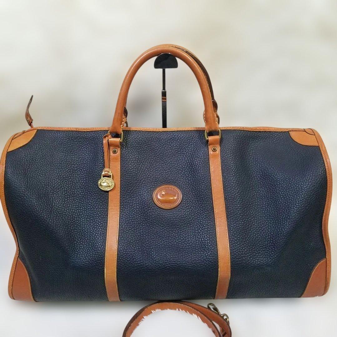 【美品・USA製】DOONEY＆BOURKE ボストンバッグ 2way シボ革
