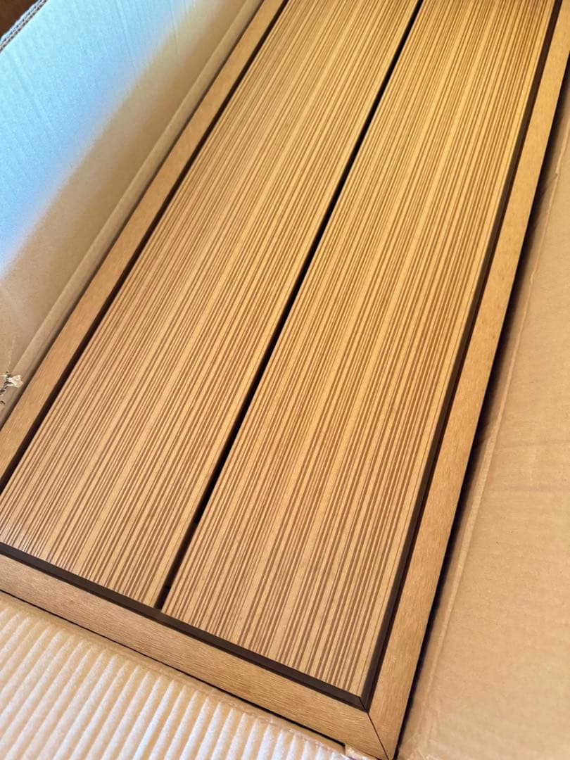 値下げ中★新品未使用★人工木ウッドデッキ12点セット1.25坪グッドライフウッド