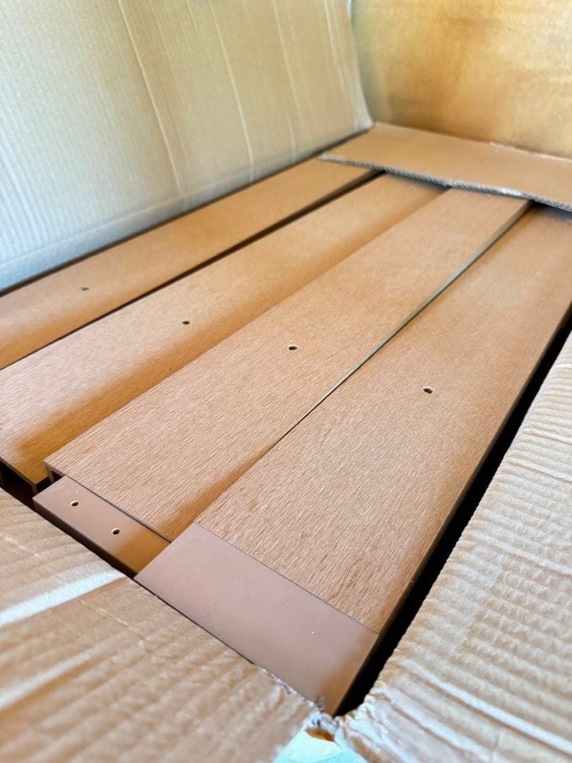 値下げ中★新品未使用★人工木ウッドデッキ12点セット1.25坪グッドライフウッド