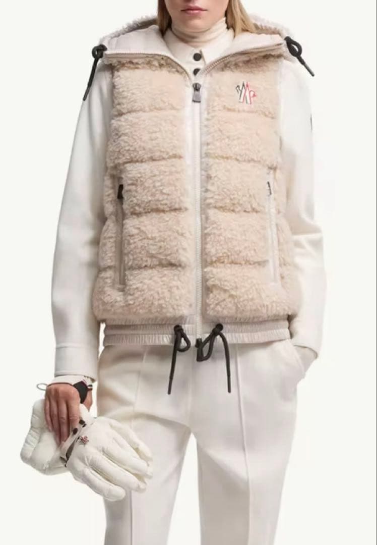 MONCLER モンクレール Teddy フーテッドダウンベスト XS 未使用品