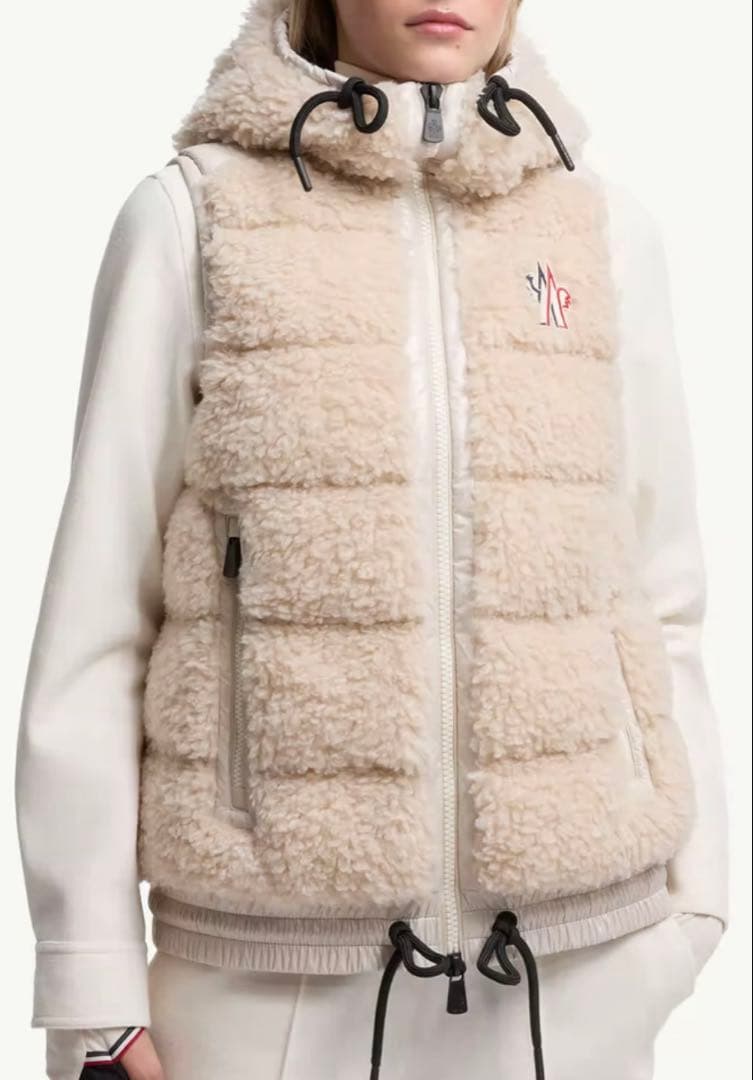 MONCLER モンクレール Teddy フーテッドダウンベスト XS 未使用品