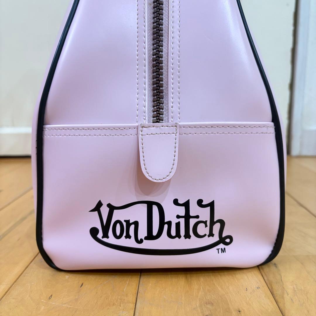☆ von dutch ☆ボンダッチ ボストンバッグ　ピンク　Y2K