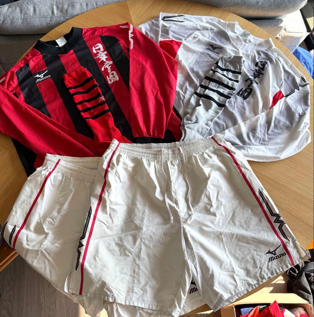 日章学園高校ユニフォームフルセット赤白