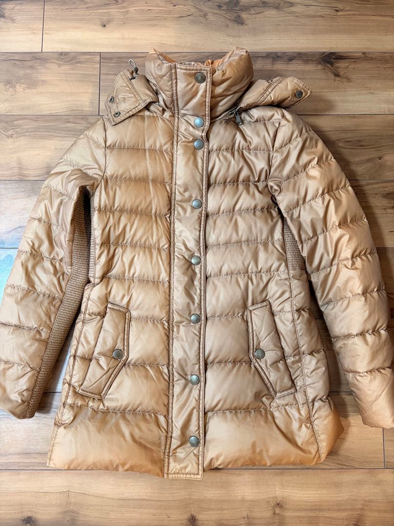 BURBERRY バーバリーダウンコート 38 フード取り外し可