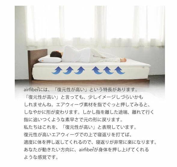 【新品開封済】エアウィーヴ S04 セミダブル／保証付／3分割／公式購入品