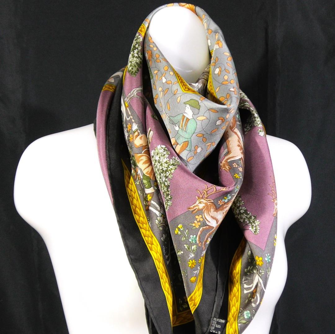 ETRO エトロ　大判シルクスカーフ　 D474