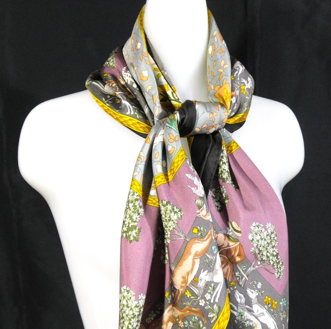 ETRO エトロ　大判シルクスカーフ　 D474