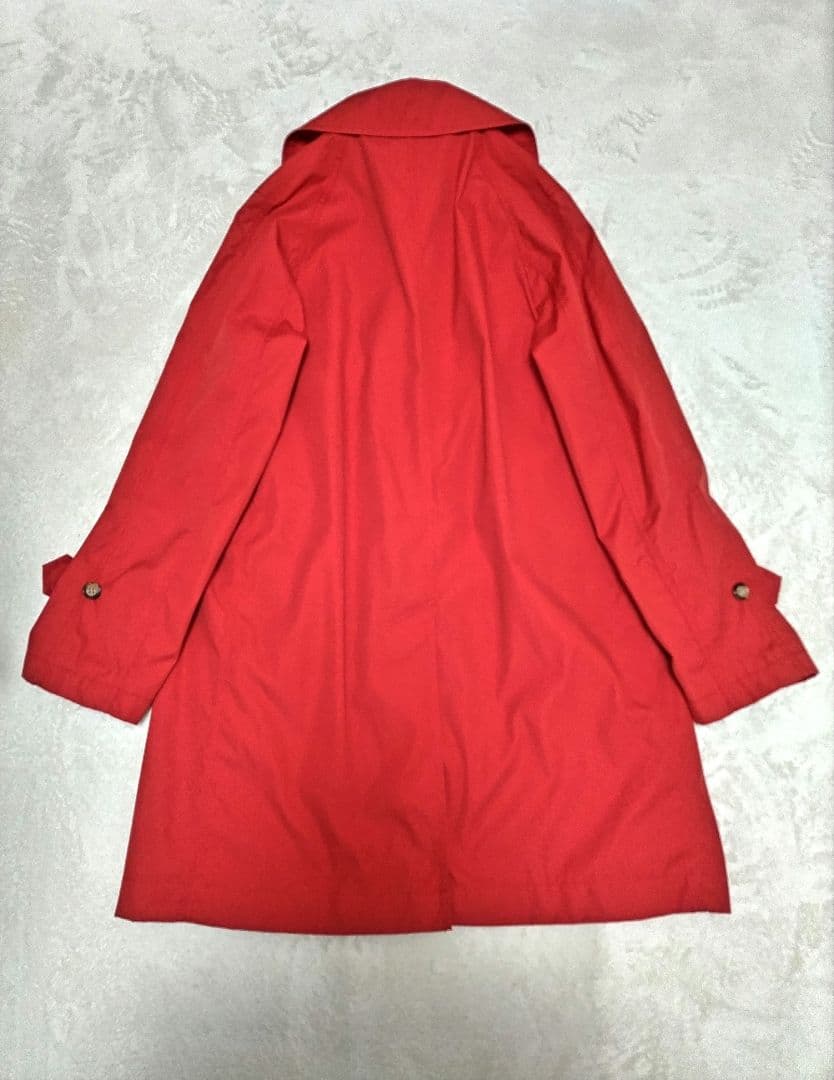 美品　ノースフェイス　パープルレーベル　ステンカラーコート　赤　ドット柄