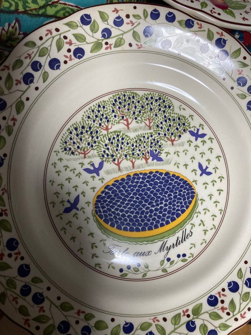 gien 廃盤デザート皿6枚