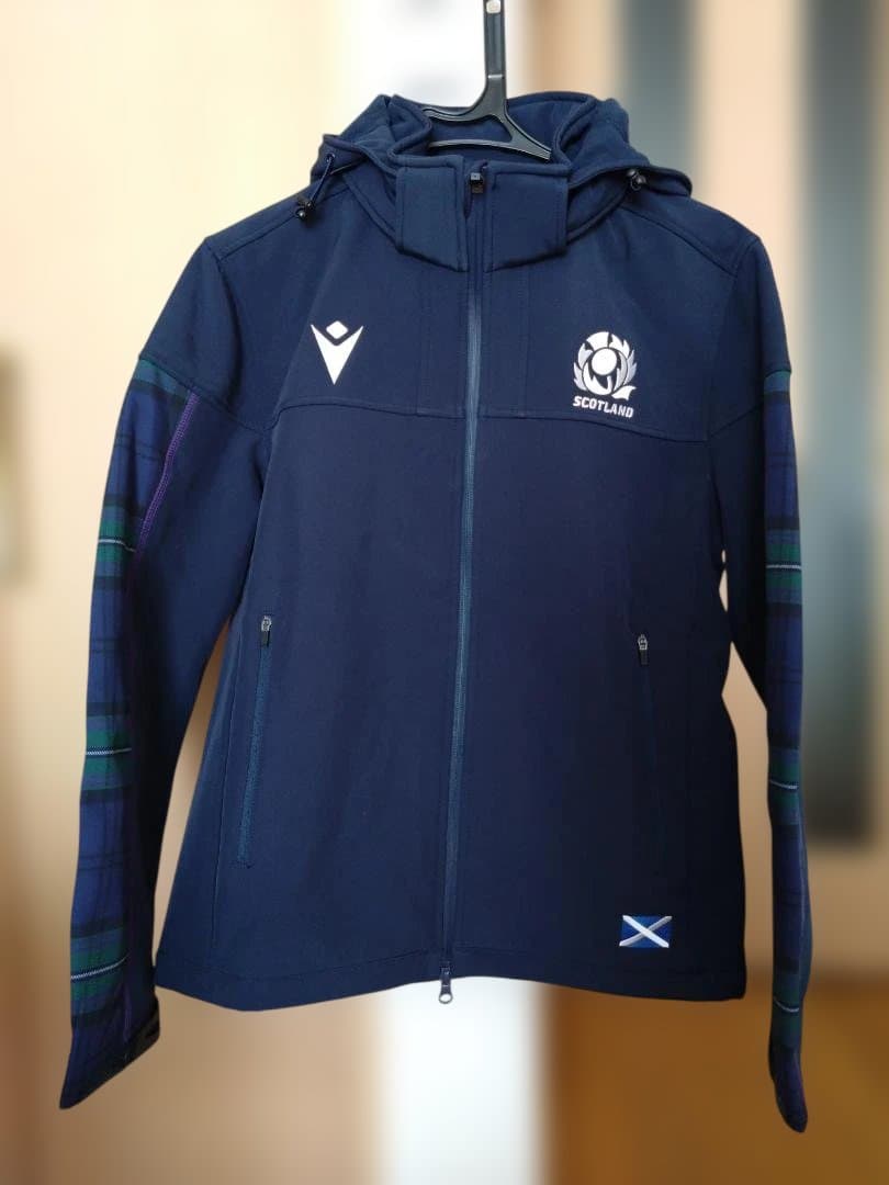 ラグビー　スコットランド代表　ソフトシェルジャケット　マクロン