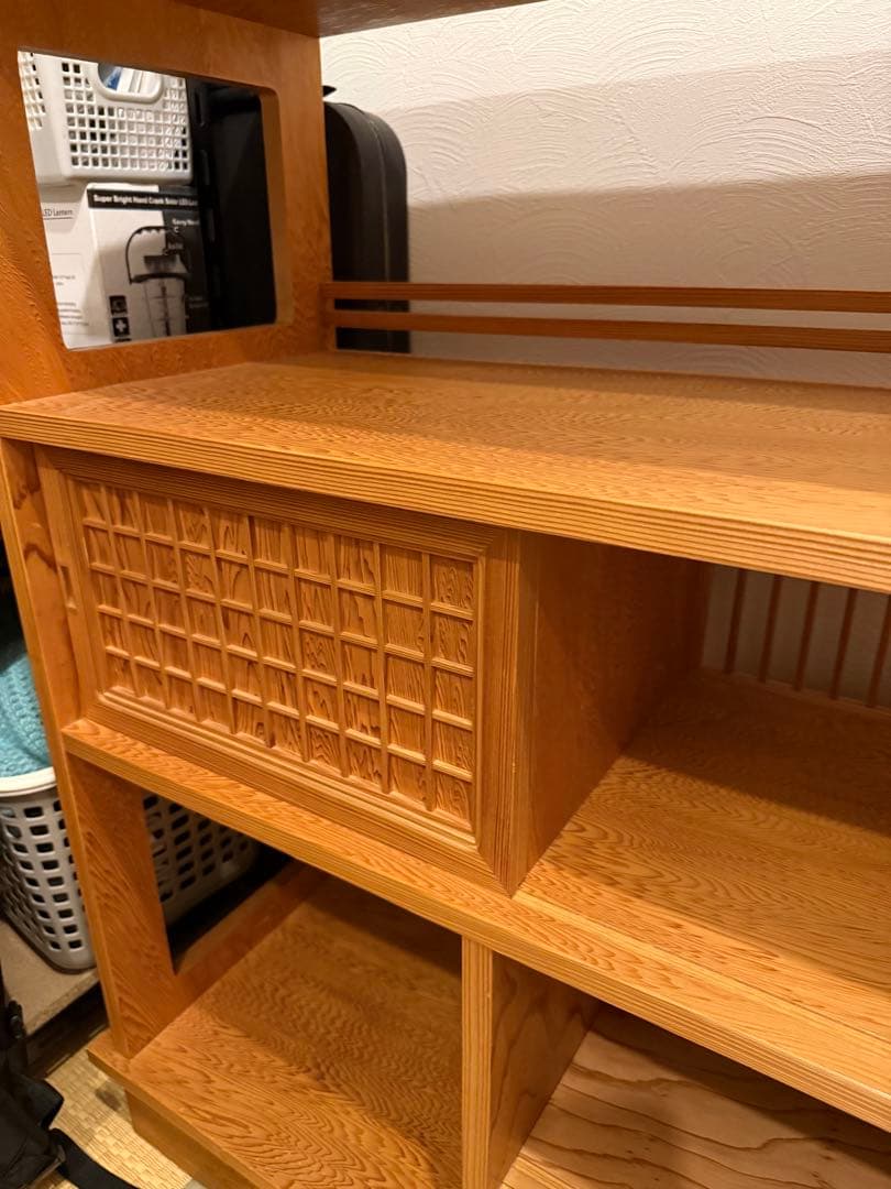 超美品⭐︎民芸飾棚 屋久杉 八重衣　九州大川産