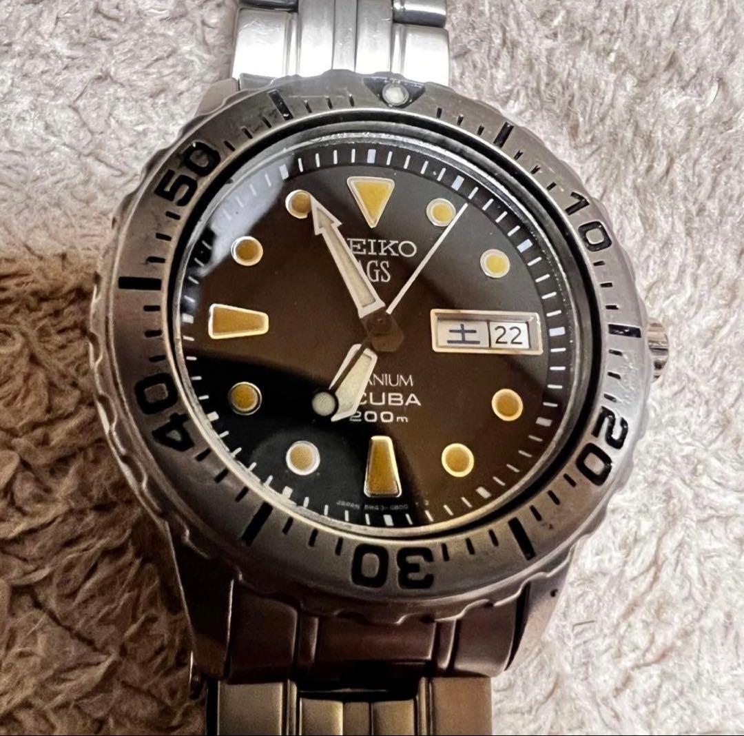 希少　ビンテージ品 スキューバダイバー　チタニウム トロピカルダイヤル