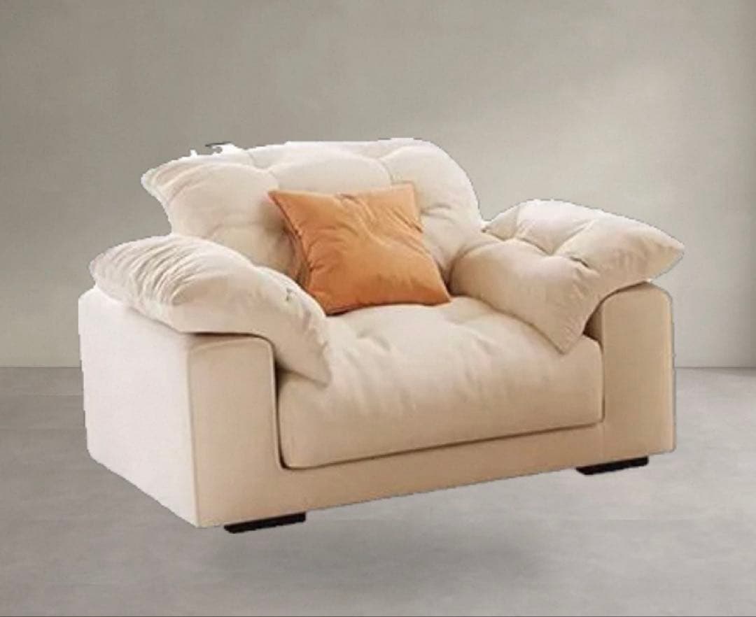 ダウン充填ソファ　一人用ソファ　おしゃれソファ