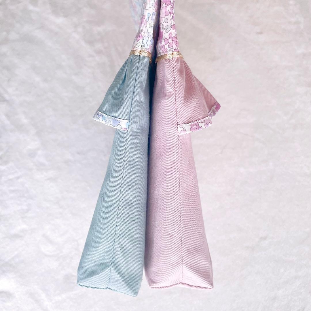 〈38〉mint様　リバティ キラキラミシェル レッスンバッグ 上履き袋