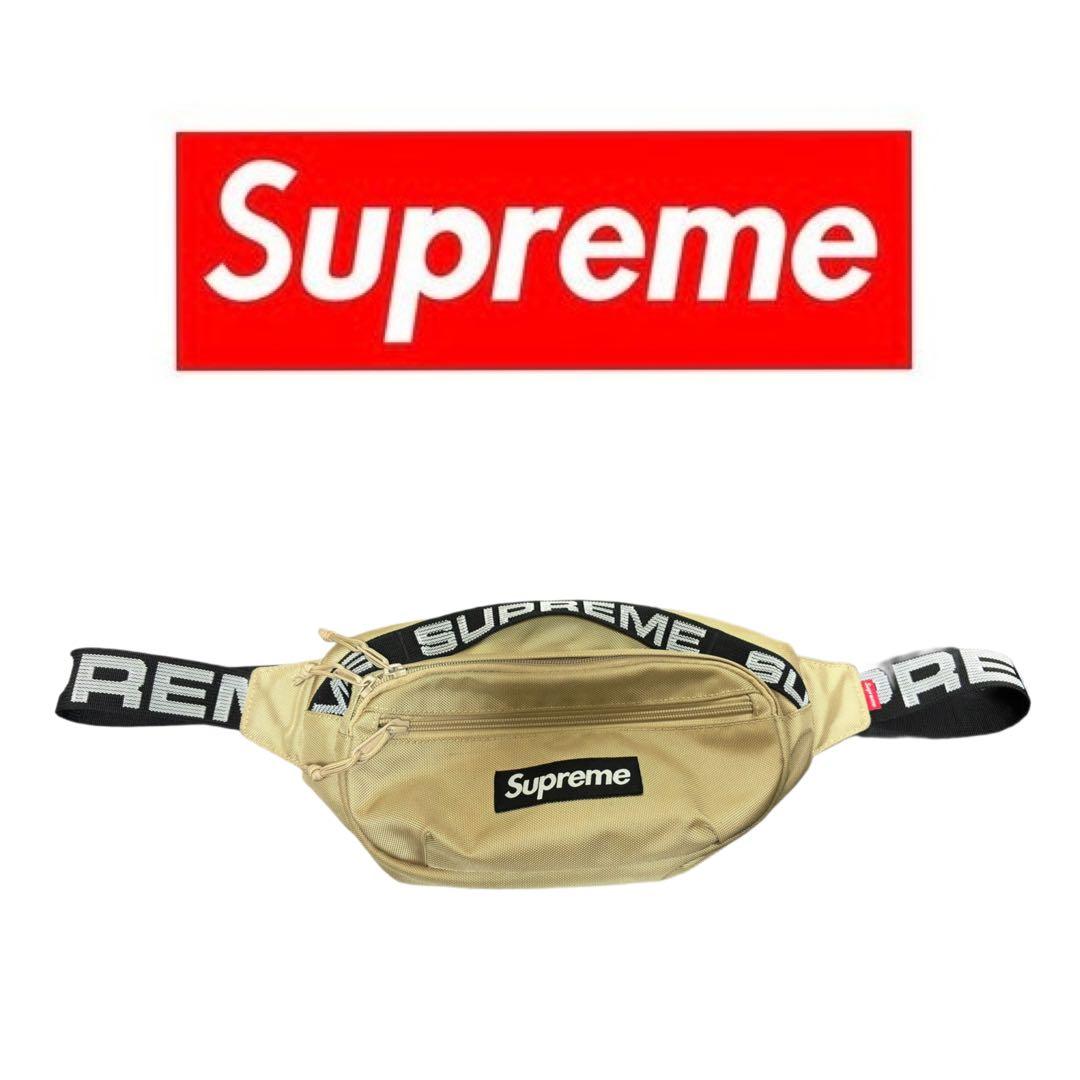 Supreme シュプリーム 2018ss ウエストバッグ ベージュ