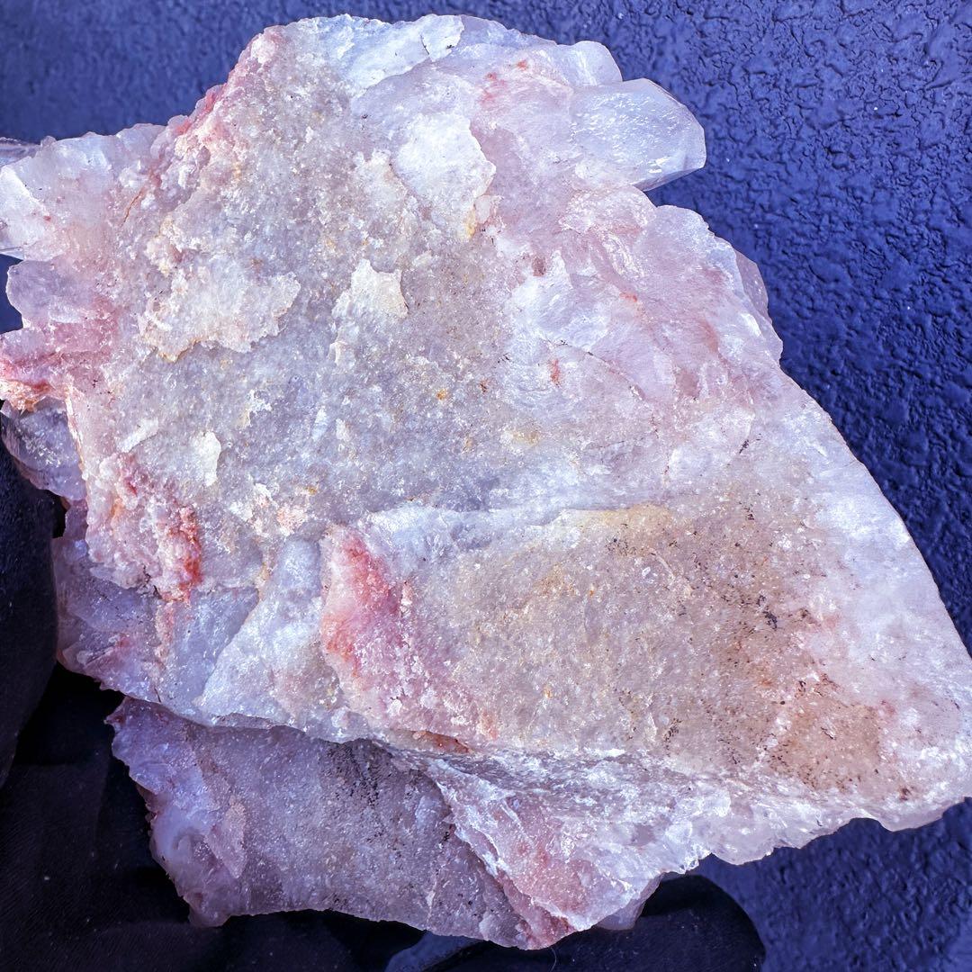 希少❗️超綺麗♡レインボー☆超強いパワー ピンクヒマラヤ水晶 クラスターA1441