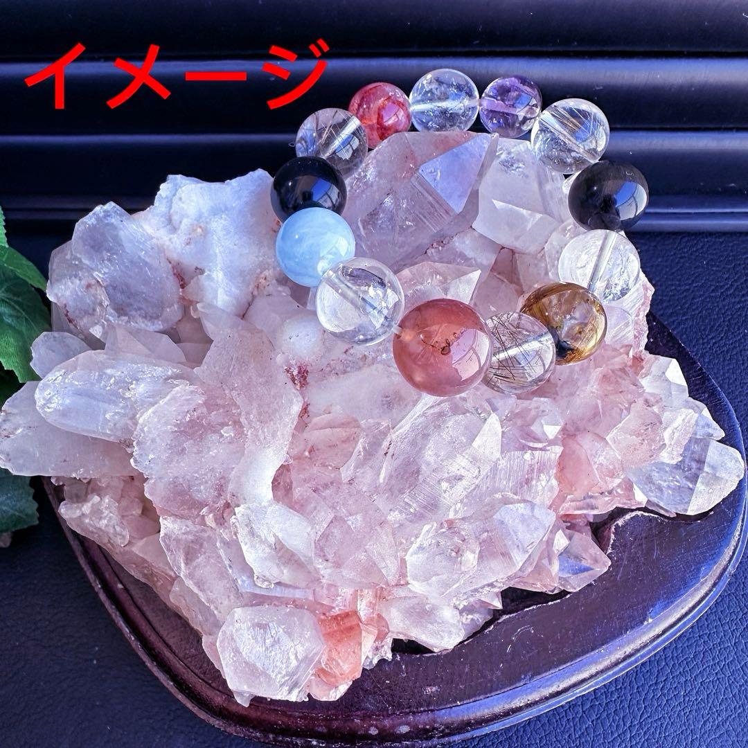 希少❗️超綺麗♡レインボー☆超強いパワー ピンクヒマラヤ水晶 クラスターA1441