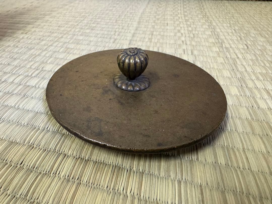 鉄瓶　蓋　龍文堂造　蓋のみ