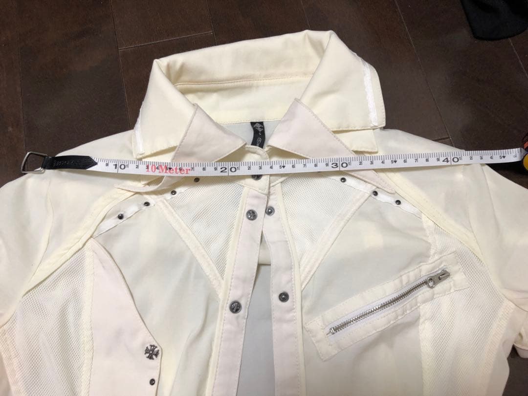 OzzCroceオッズクローチェクリーム色ショートスリーブシャツ