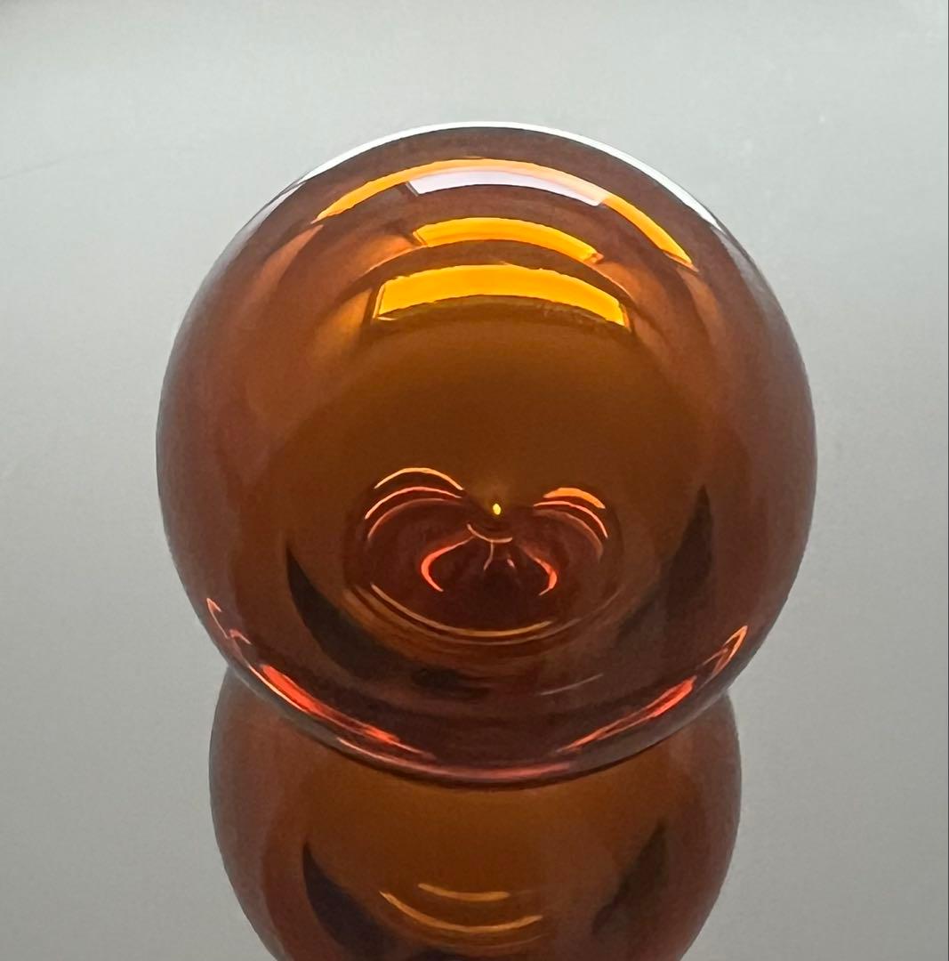 BACCARAT バカラ /※重厚 シリウスボウル 球体　オブジェ　アンバー色