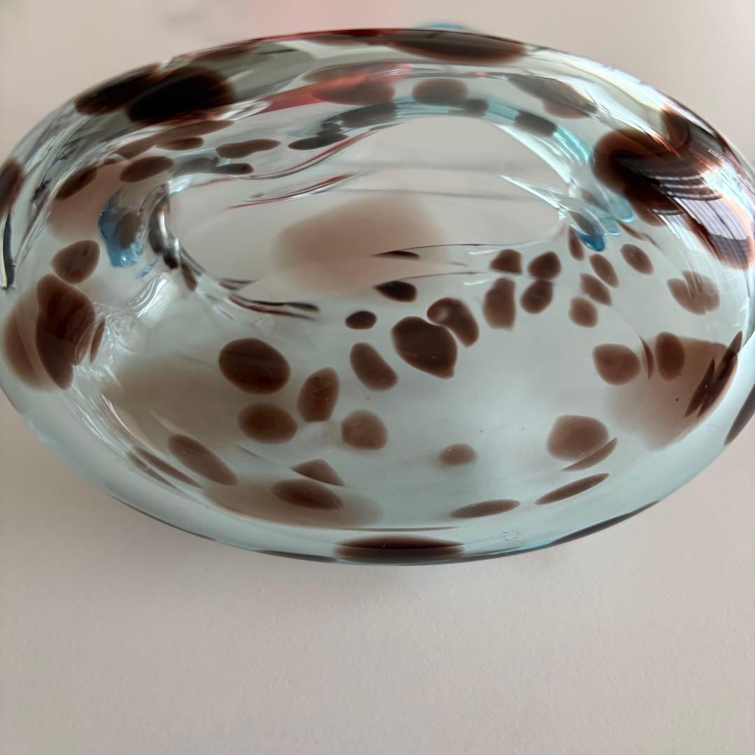 【Sghr スガハラガラス】サック＊サイレントムーン・手作りガラス製花瓶（美品）