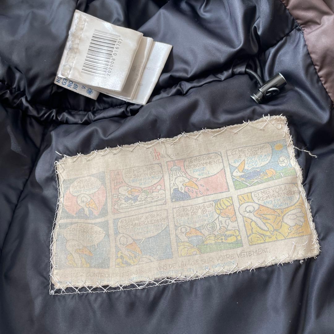 モンクレール　メス　ブラウン ダウンジャケット ファー付　サイズ0