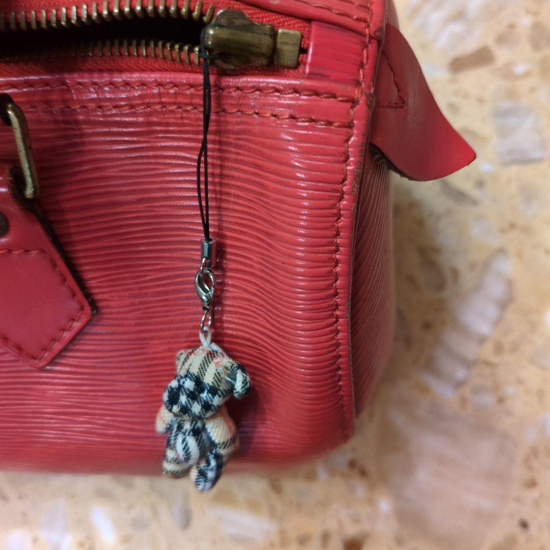 Louis Vuitton エピレザー ボストンバッグ レッド