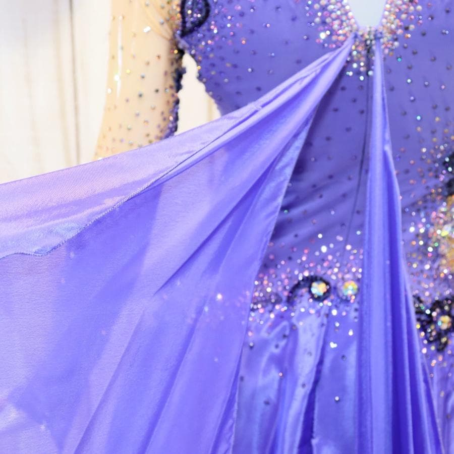 ひ*り様 き*ち様 凛舞クリスアン 社交ダンス衣装 Lサイズ 高級競技ドレス 発