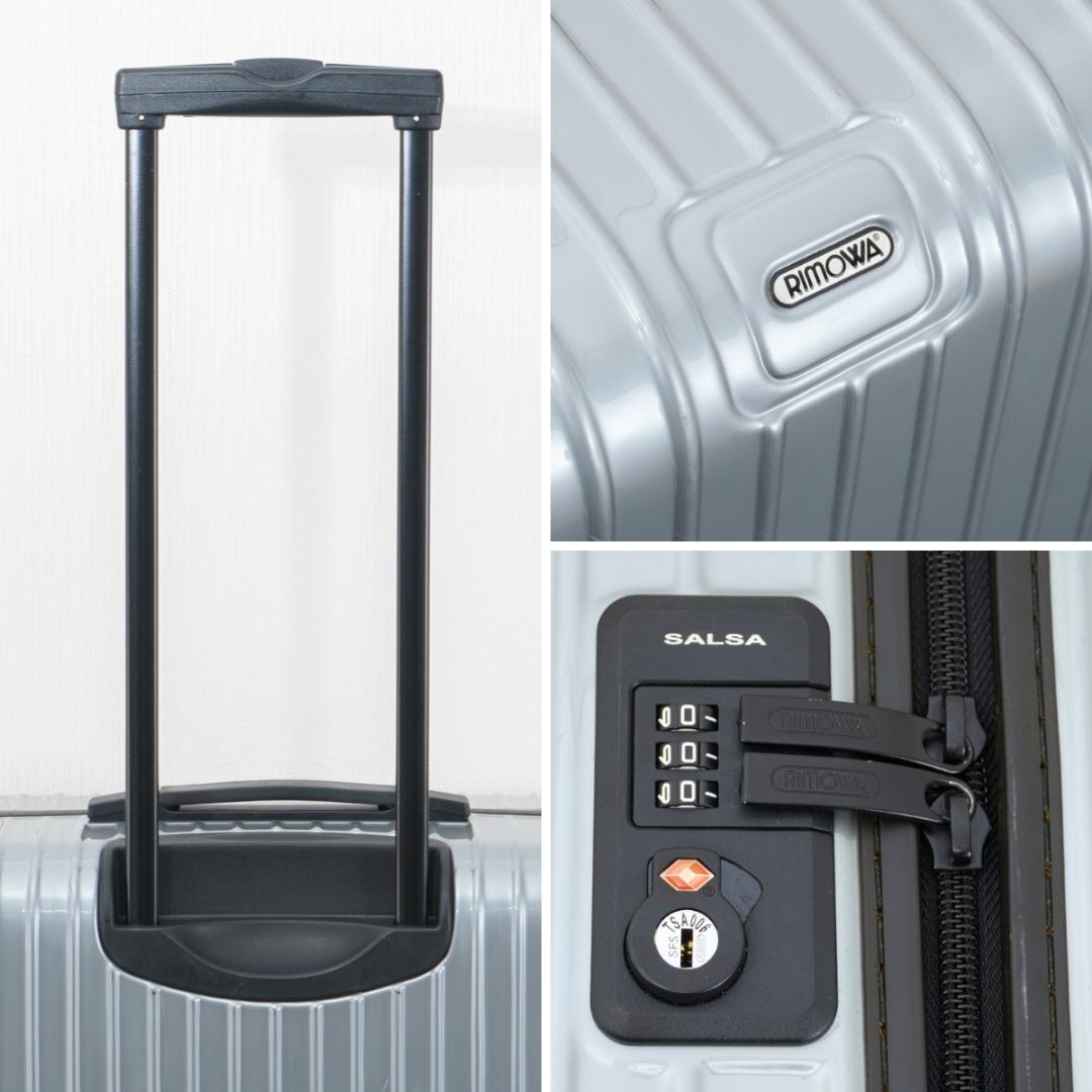 美品 リモワ サルサ 最大容量 104L 4輪 TSAロック シルバー XL