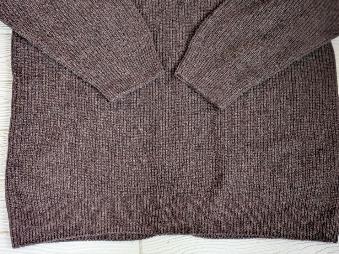 新品タグ付【Unfil】ベビーアルパカオーバーサイズガーディガン