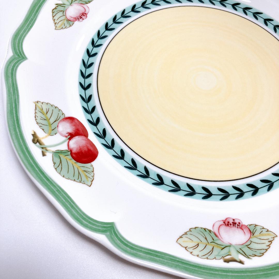 ビレロイ＆ボッホ フレンチガーデン 27㎝ プレート 2枚　|3822|