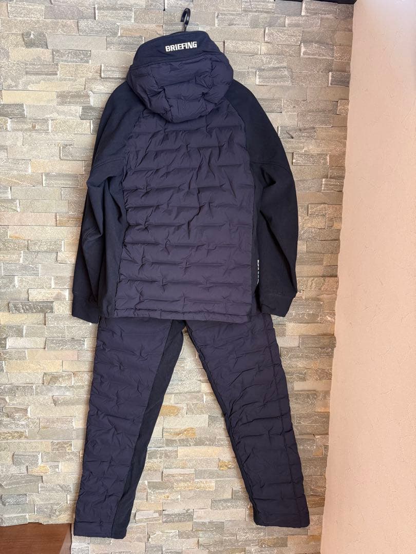 ブリーフィング　ゴルフウェア　ダウン　セットアップ　ネイビー