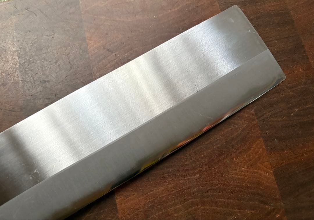 堺打刃物　薄口　中華包丁　210mm 7寸　白鋼　包丁　和包丁　未使用　菜切