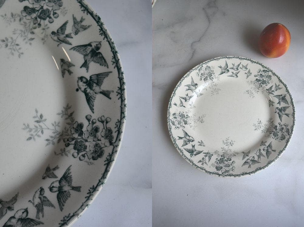 最後の1枚　美品　MONTIGNY平皿プレート　 ショワジールロワ　アンティーク