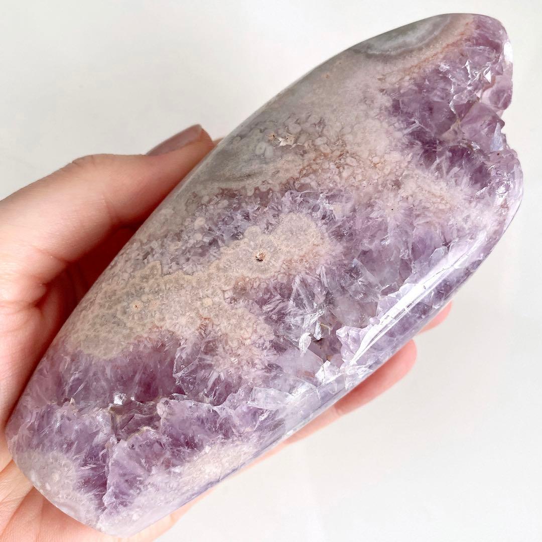 ★★★破格 最終特価【 ピンクアメジスト トーチ型 ドーム 約500g 】