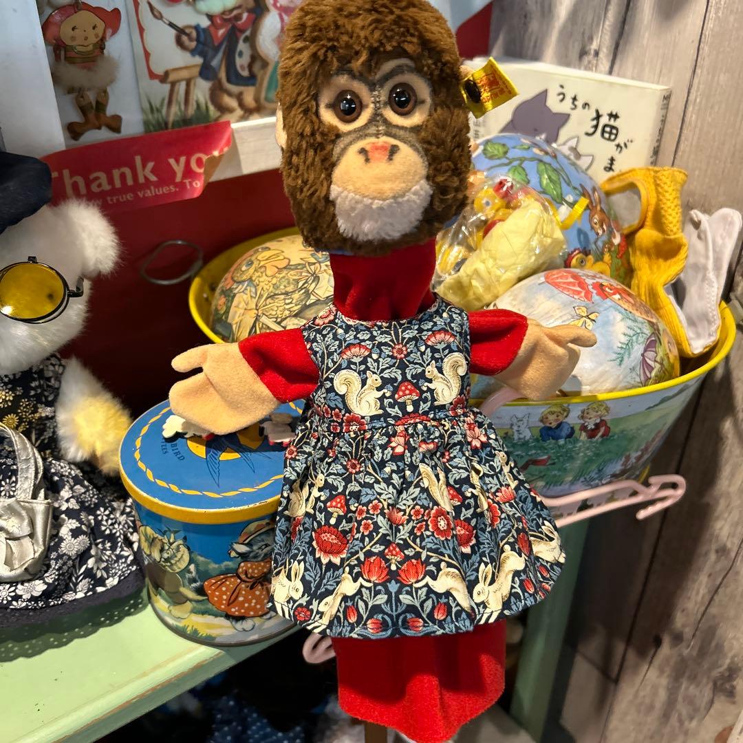 アンティークシュタイフ　レアシュタイフ　サルパペット　ビンテージシュタイフ