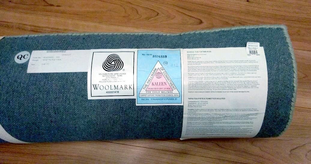 Pottery barn ラグ ウール100%