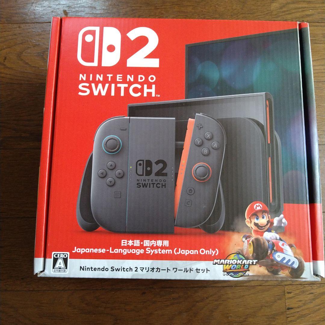 NintendoSwitch2日本語、国内専用マリオカートセット新品未使用未開封