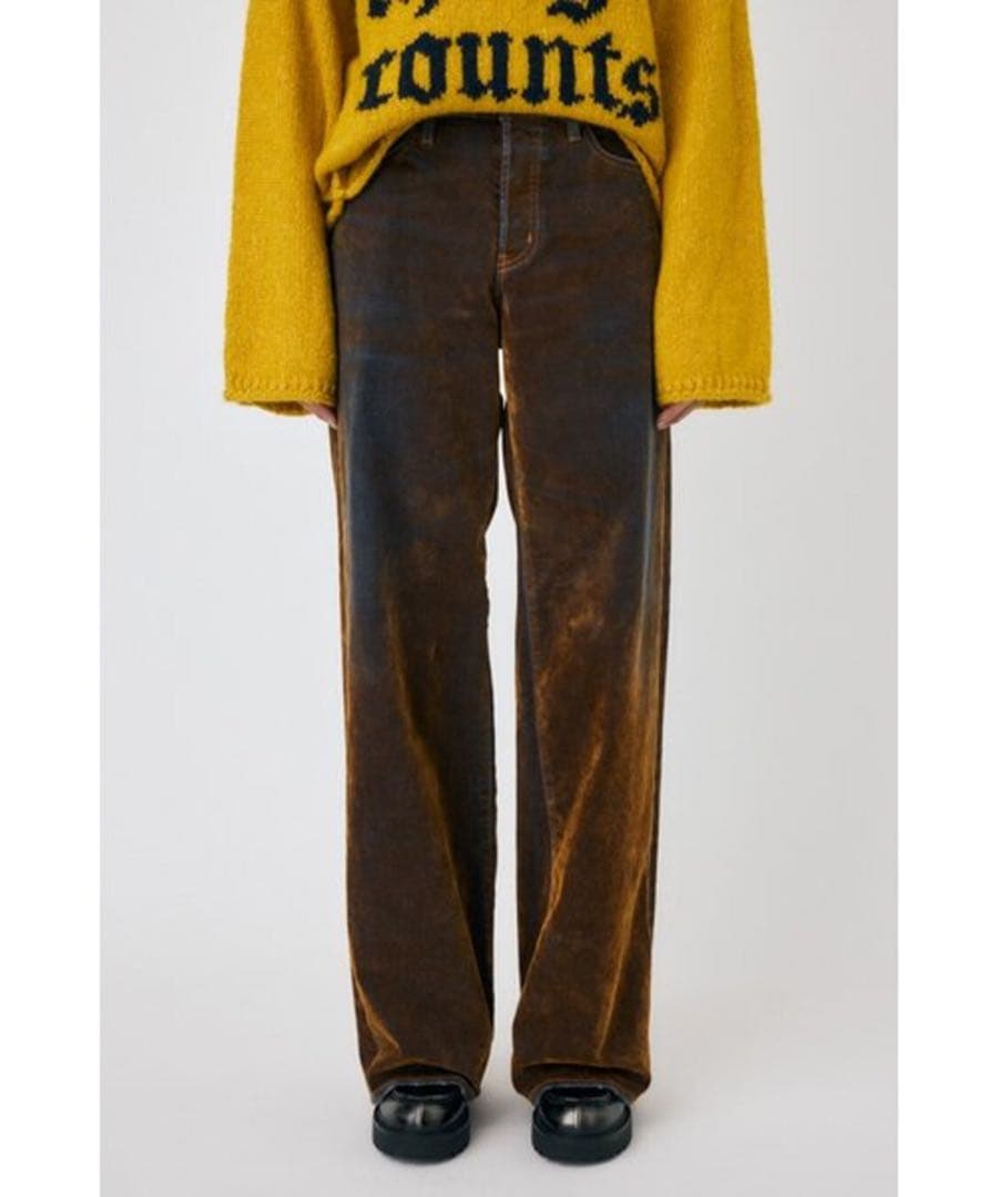 MOUSSY VELVET DENIM BAGGY デニムバギー サイズ２