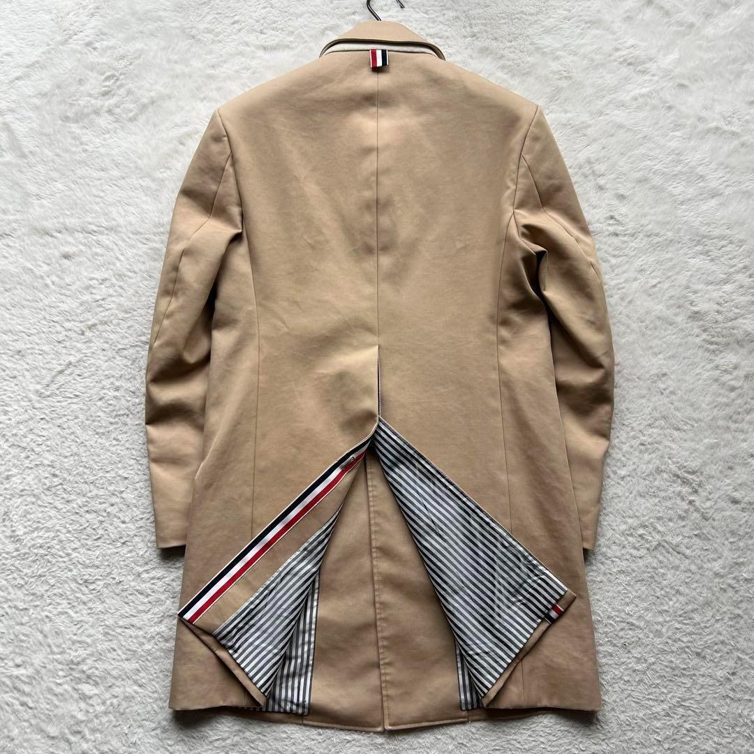 【美品】トムブラウン バルカラーコート トリコロール ベージュ S 定価34万