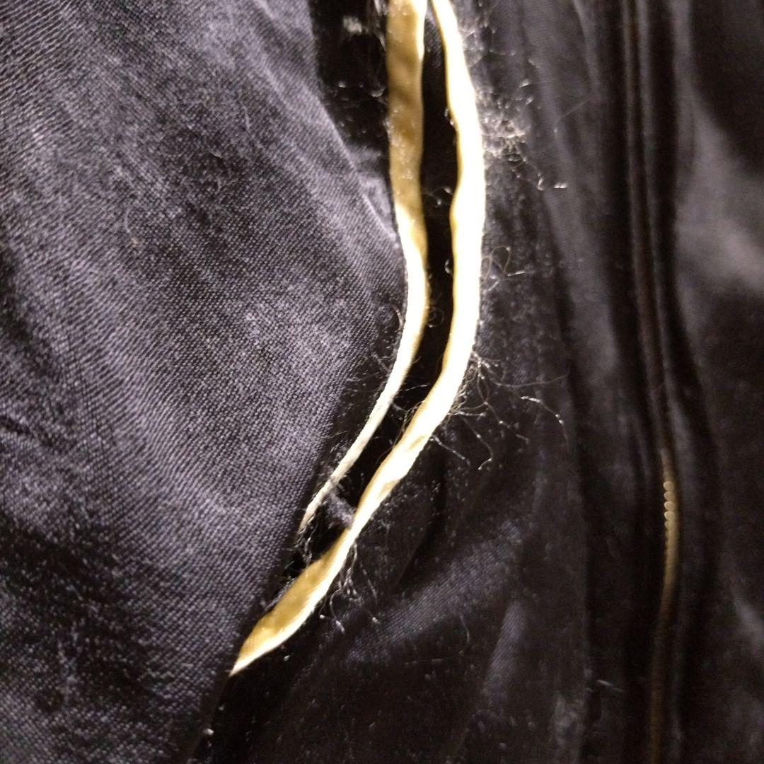 【百花繚乱】刺繍スカジャン 黒/金 新撰組モチーフ