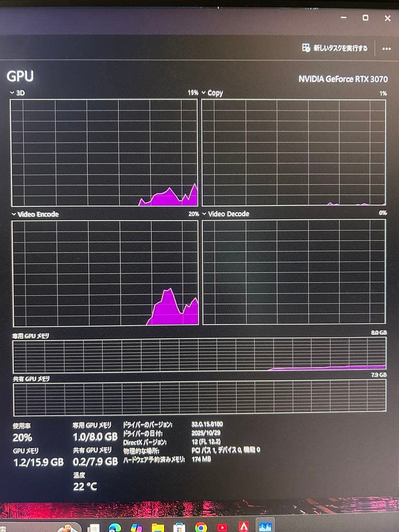MSI RTX3070 Gaming Trio グラフィックボード
