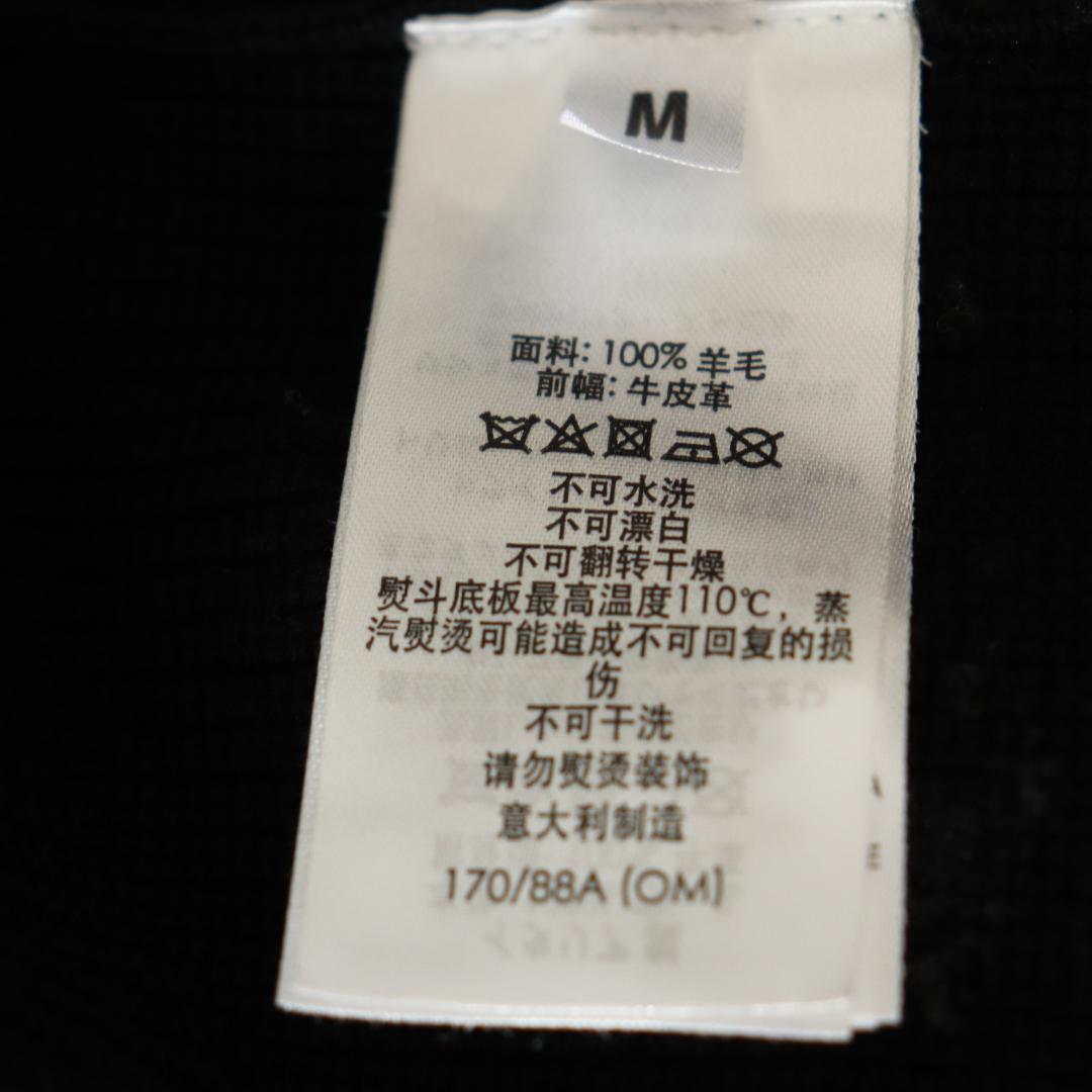 【希少】dumhill ダンヒル　レザーニット切替ジャケット　M イタリア製