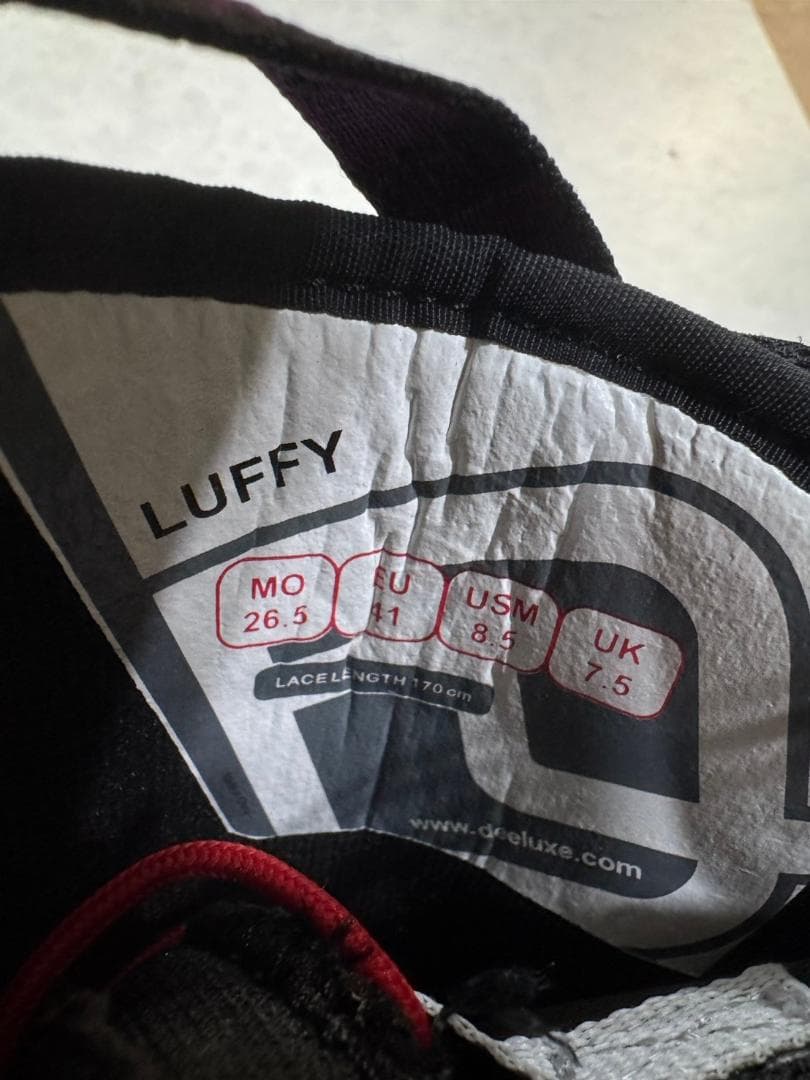 極美品！DEELUXE　スノーボードブーツ　LUFFY　26.5cm